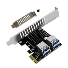 PCIE X1 to 4 PCI-E X1 Riser Card Multi-functional 4 Ports PCI-E Expansion Card