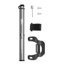(Titanium Color) Bike Pump for Road,Mountain & BMX Bikes, Bike Compressor Nozzle Adapter