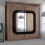 MN Furniture (203 cm, WALNUT) Leeds Modern Sliding Mirror Door Wardrobe 1