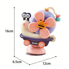 (purple) Snail Windmill Toys Car For Boys Girls Spinner Suction Cup Sensory Fine Motor Infant Travel Toys Montessori For Baby Newborn Gi