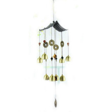 (2) 27 Inch Indoor Outdoor Metal Wind Chimes Retro House Roof Ornaments Memorial Wind Chime Bell Home Garden Decoration