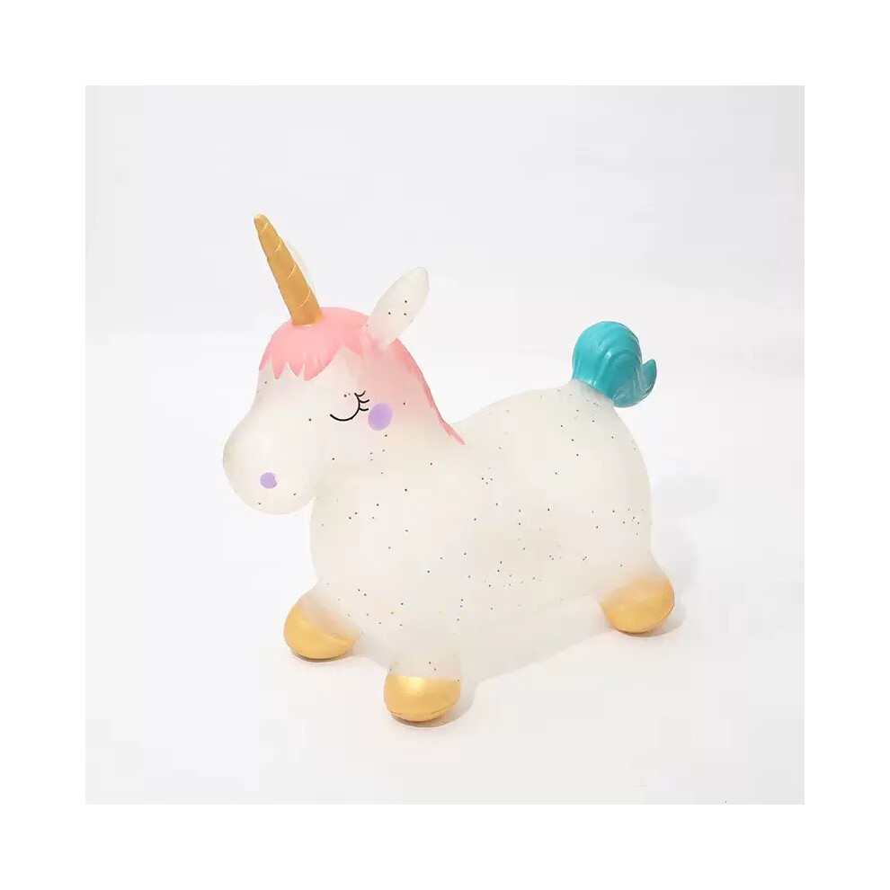 Xurikcoo Inflatable Unicorn Bouncer Jumping Horse Toys