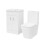 NES Home Nes Home 500mm Basin Vanity & Rimless Close Coupled Modern Toilet White 3
