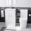 NES Home Nes Home 500mm Basin Vanity & Rimless Close Coupled Modern Toilet White 7