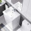 NES Home Nes Home 500mm Basin Vanity & Rimless Close Coupled Modern Toilet White 8