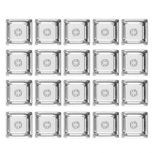 20Pcs Transparent PC Keycaps Mechanical keyboard Keycaps Blank Backlit Keycaps for Cherry Switch Mechanical Keyboard