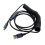 Type A to C USB Cable Coiled Spring Data Line for Mechanical Keyboard Durable Data Line 4
