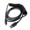 Type A to C USB Cable Coiled Spring Data Line for Mechanical Keyboard Durable Data Line 5