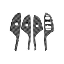Reposabrazos de puerta de fibra de carbono para modelos E34-E34 2021-2023, marco de botón de elevación