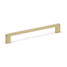 160mm Brushed Brass Cabinet Handle Gold Square Bar Pull