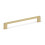 160mm Brushed Brass Cabinet Handle Gold Square Bar Pull 1