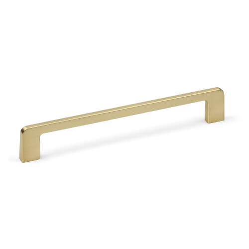 160mm Brushed Brass Cabinet Handle Gold Square Bar Pull