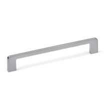 160mm Satin Chrome Cabinet Handle Silver Square Bar Pull