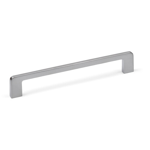 160mm Satin Chrome Cabinet Handle Silver Square Bar Pull