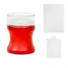 (D)Round Jelly Transfer Painting Stamper With Scraper French Nail Art Tools Manicure Funnel Shape Images Plate Stamper