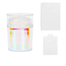 (G)Round Jelly Transfer Painting Stamper With Scraper French Nail Art Tools Manicure Funnel Shape Images Plate Stamper