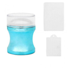 (F)Round Jelly Transfer Painting Stamper With Scraper French Nail Art Tools Manicure Funnel Shape Images Plate Stamper