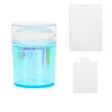 (I)Round Jelly Transfer Painting Stamper With Scraper French Nail Art Tools Manicure Funnel Shape Images Plate Stamper