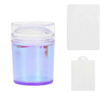 (H)Round Jelly Transfer Painting Stamper With Scraper French Nail Art Tools Manicure Funnel Shape Images Plate Stamper
