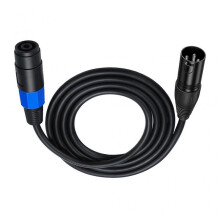 Speakon to XLR Cable Speakon Plug Female to XLR 3Pin Male Speaker Extension Cable Microphone Wire with Twist Lock