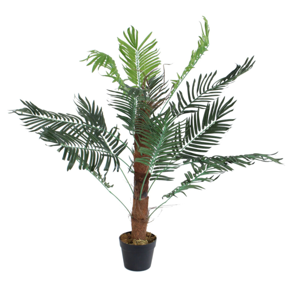 Oypla Artificial Palm Tree Plant 100cm Indoor Outdoor Decoration