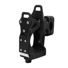 (Silver) Durable Water Bottle Drinking Cup Holder Basket Bracket for Wheelchair Tractor