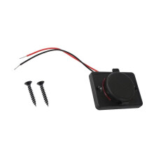 (Red) USB Outlet 12V-24V USB Charging Socket with Dust Cap Waterproof USB Charge