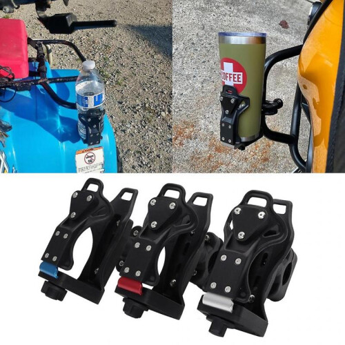 (Silver) Durable Water Bottle Drinking Cup Holder Basket Bracket for Wheelchair Tractor 1