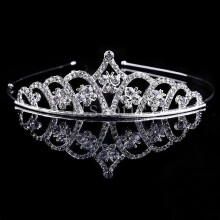 (1, One size) Vintage Wedding Bridal Crystal Rhinestone Headband Crown Hair Accessories Tiara