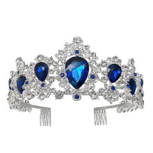 (As show, One size) Princess Shinning Rhinestone Crown Bridal Prom Crown Wedding Party Accessories