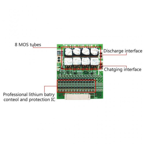 Battery BMS Board Module Li-Ion Battery Pack for Protection Board BMS for 13S 48 2
