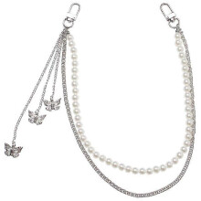 (As show, One size) Pants Chain Wallet Chain Harajuku Butterfly for Costume Hat Handbag Decoration