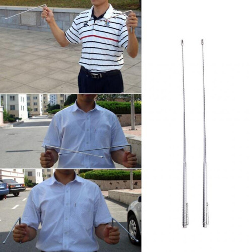 Divining Ghost Retractable Rods Hunting Steel Paranormal Instruments Measuring 1