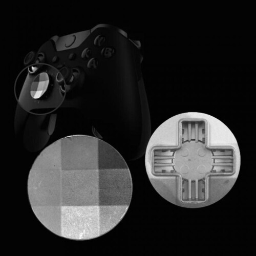(Green) Metal Button Replacement ABS Button Round Cross Key for Gaming Controller 2