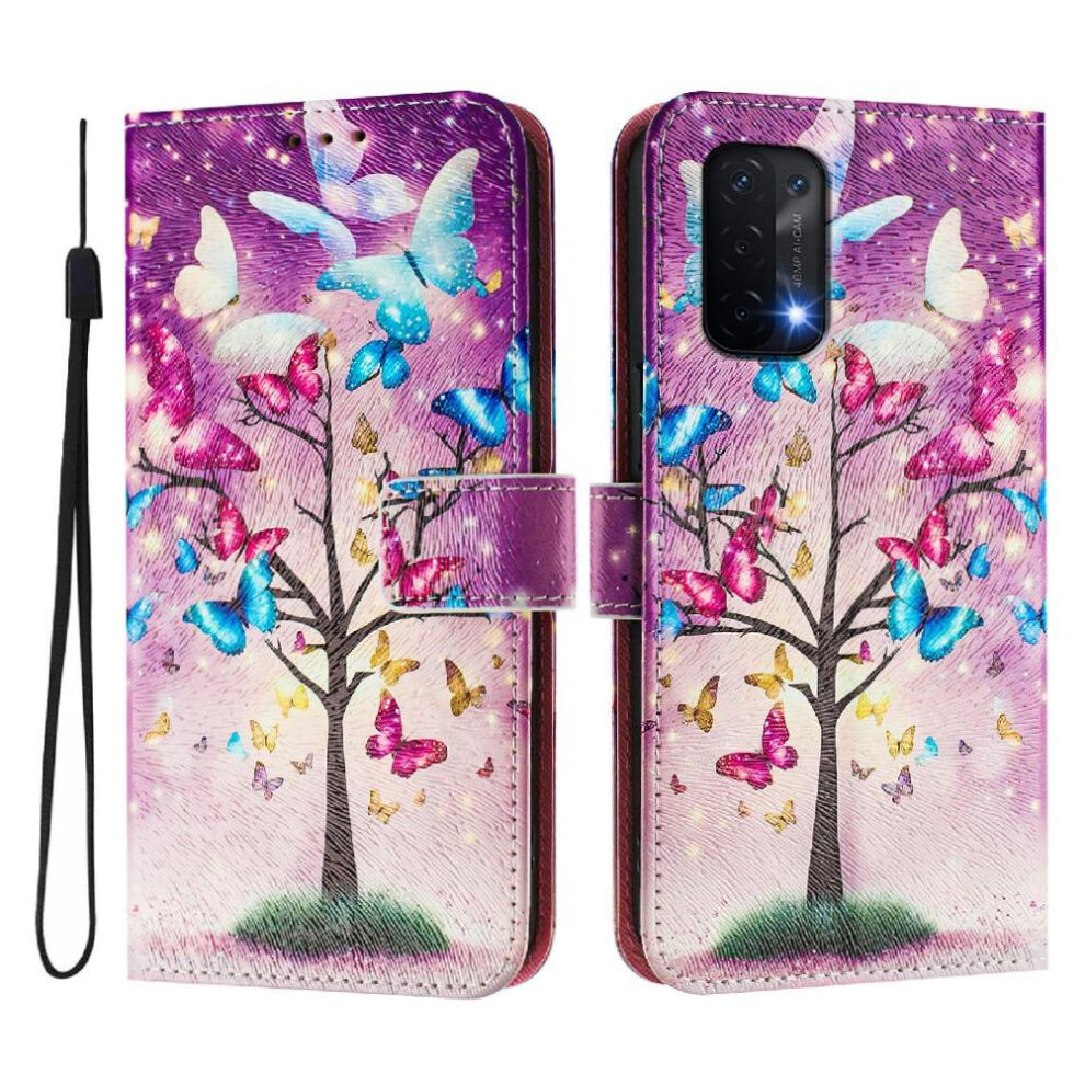 (C2) Case For Oppo A74 5G With Credit Slot Pattern Flip Cover Pu Leather Wallet 764563660841