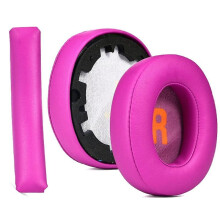 (Rose Red) Replacement Ear Pads Headband Cushion for JR460NC JR460 NC Headphone Earpads