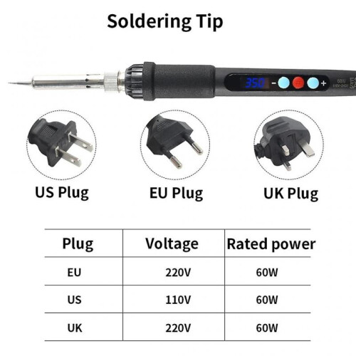 (A) Easy to Install ABS+Metal Nut Soldering Iron Tip for Electronic Repairs 2