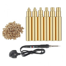 (UK) Easy to Install ABS+Metal Nut Soldering Iron Tip for Electronic Repairs