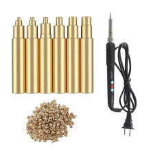 (US) Easy to Install ABS+Metal Nut Soldering Iron Tip for Electronic Repairs