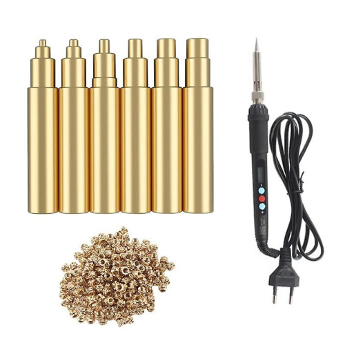 (EU) Easy to Install ABS+Metal Nut Soldering Iron Tip for Electronic Repairs