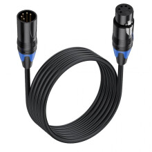 (300cm) 5Pin DMX512 XLR Male to Female Cable Microphone Connection Wire Extension Line