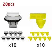 Lot de 20 clips de fixation pour moulures avant et arrière, pour Nissan Juke 76882-JG10A / 76847-JG00A