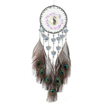 Feather Wall Hanging Wind Chimes Indian Style for Car Ornaments Room Decor Dreamcatcher