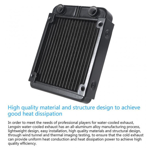 Water Cooling Computer Radiator 18 Pipe Aluminum Heat Exchanger Liquid Cooling 2