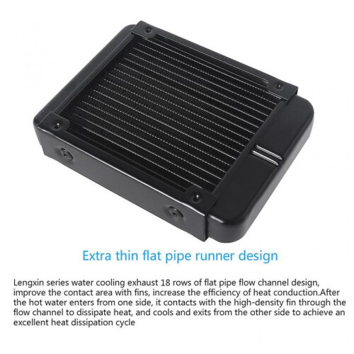 Water Cooling Computer Radiator 18 Pipe Aluminum Heat Exchanger Liquid Cooling 1