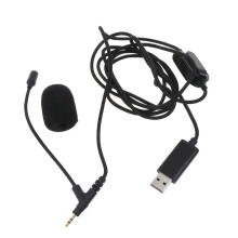 USB Lavalier Lapel Clip-on Omnidirectional Computer Microphone for Computer