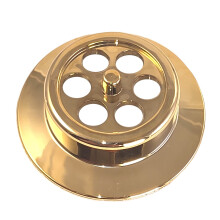 McAlpine BATHGRID-GP Bath Overflow Grid Gold Plated