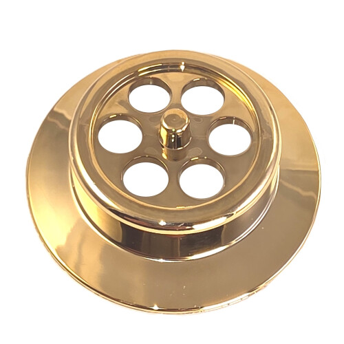 McAlpine McAlpine BATHGRID-GP Bath Overflow Grid Gold Plated