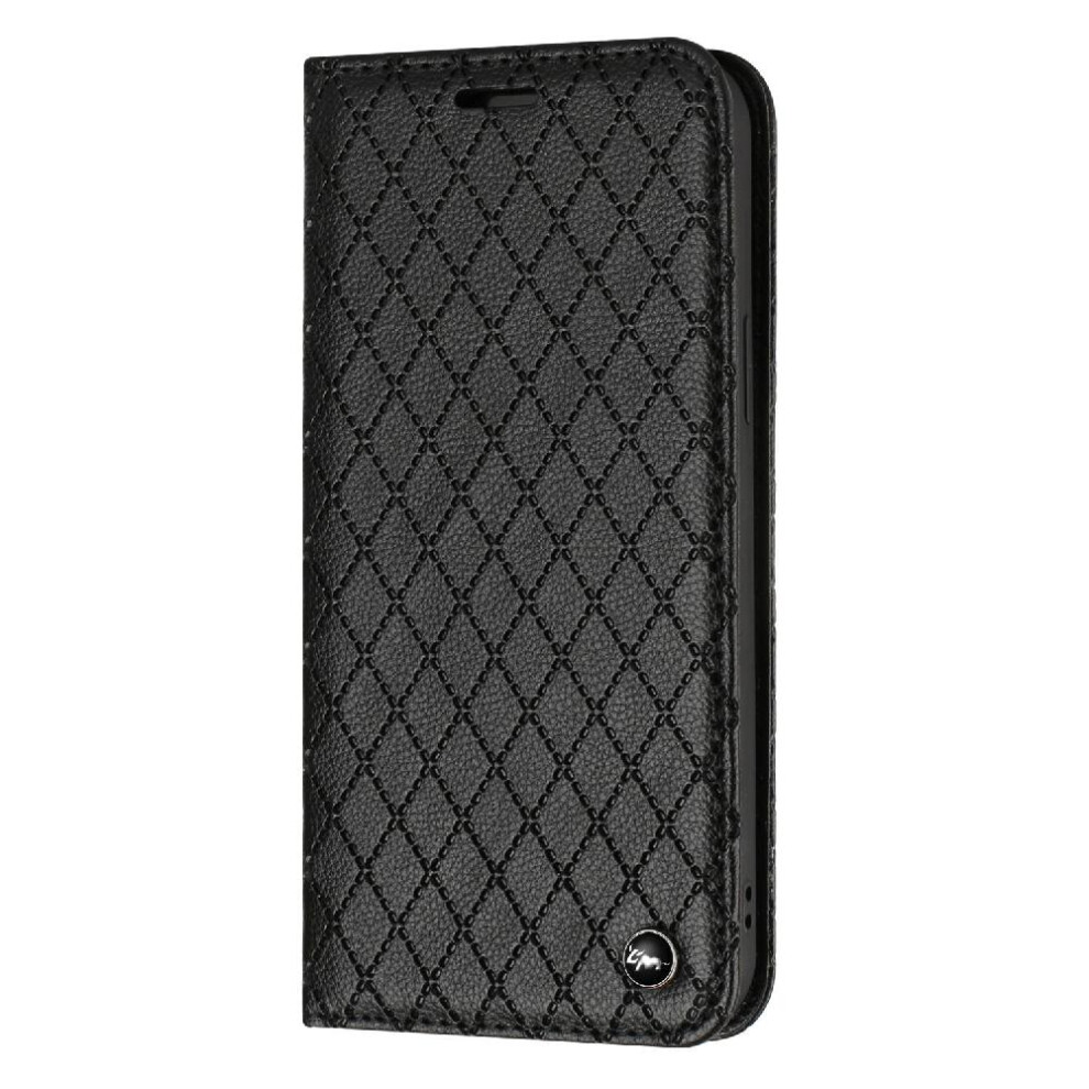 (Black) Case For Oppo A74 5G Magnetic Shell Business Wallet Flip Card Slots Holder Black 764563662432