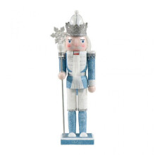 (B) Wood Blue Soldier Doll Tree Ornaments Wood Christmas Tree Decors Gift Pendants Indoor/ Outdoor Home Farmhouse Pieces
